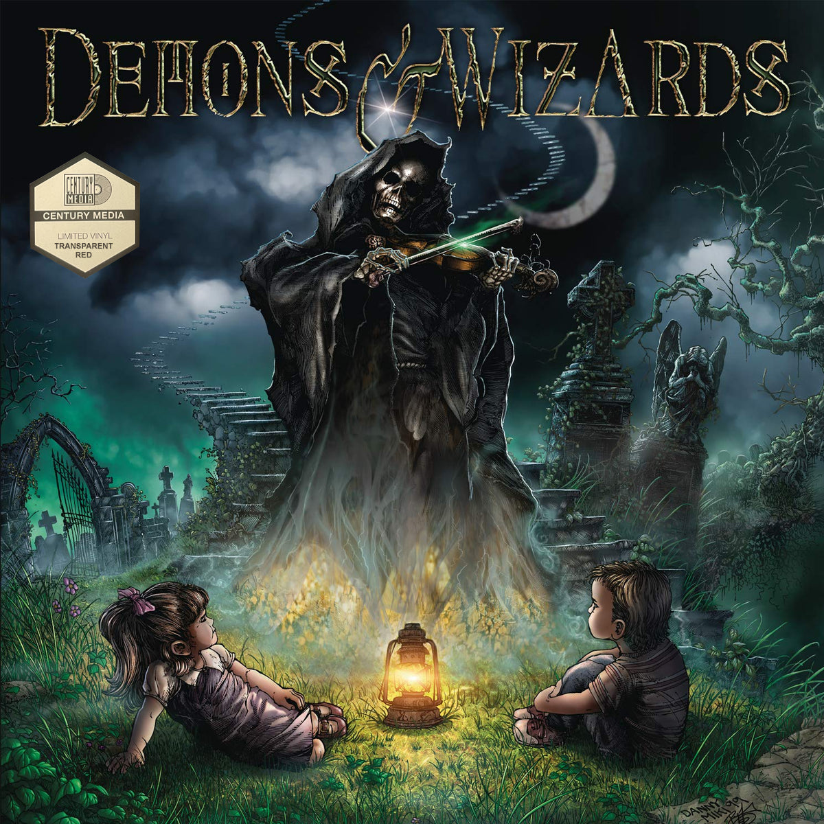 DEMONS & WIZARDS - The Fiddler Vinyl LP - Transparent Red
