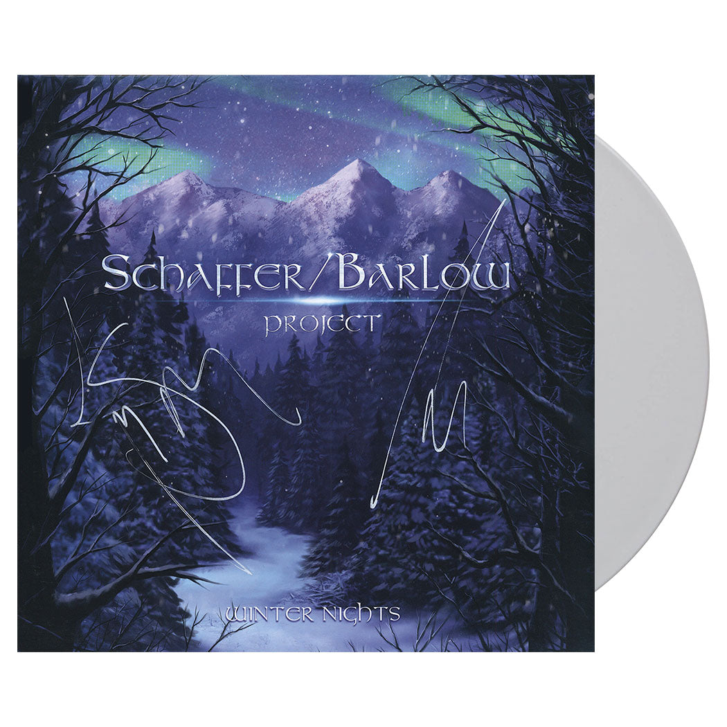 ICED EARTH Schaffer Barlow Project Vinyl LP - White (Signed)