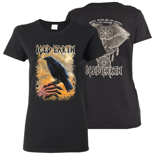 ICED EARTH Raven Wing Ladies T-Shirt