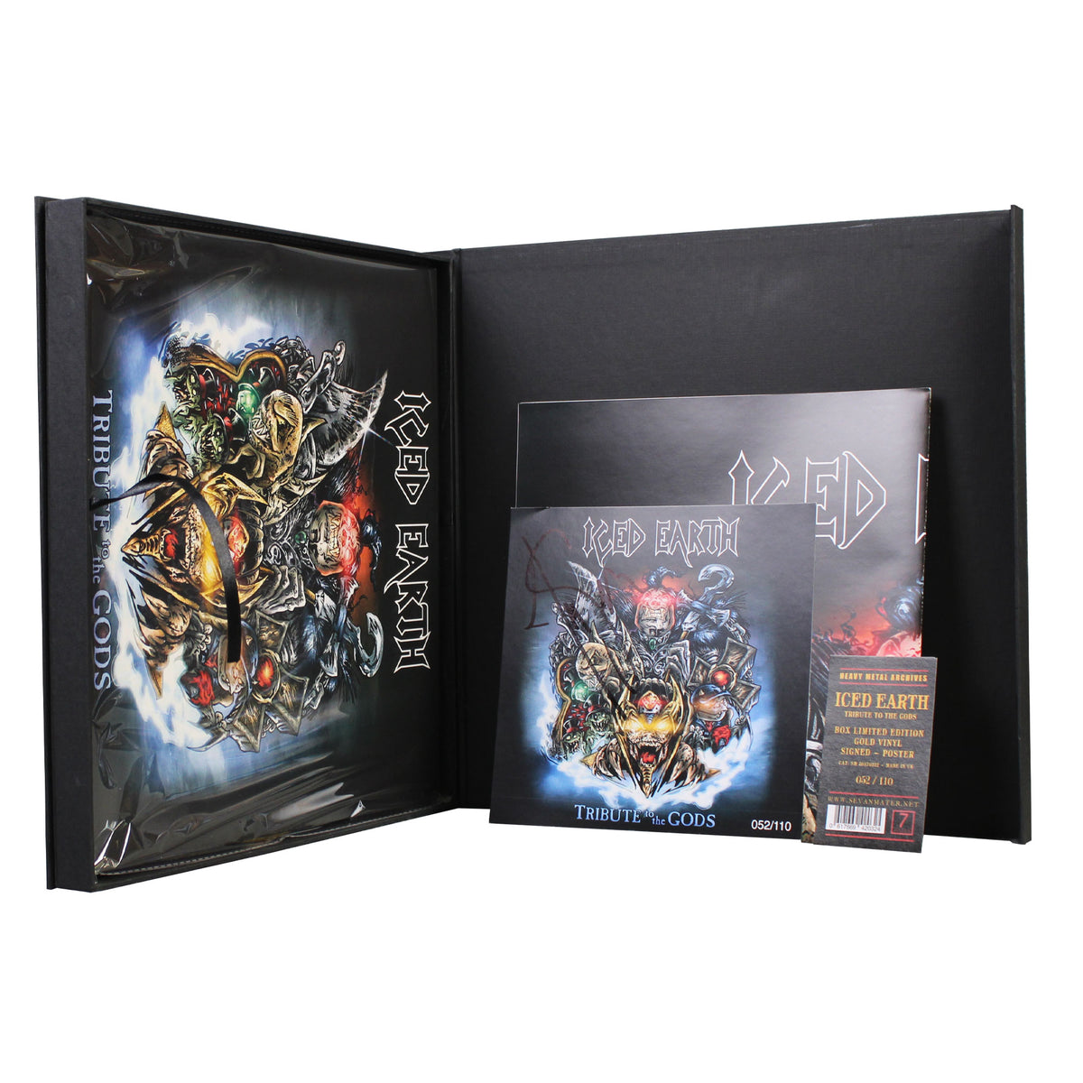 ICED EARTH Tribute to the Gods Limited Edition Box Set - Gold Vinyl (Signed)