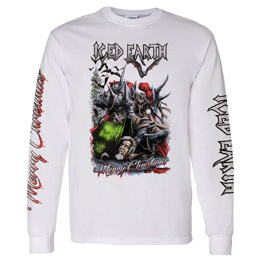 ICED EARTH Santa Claws Long Sleeve - White